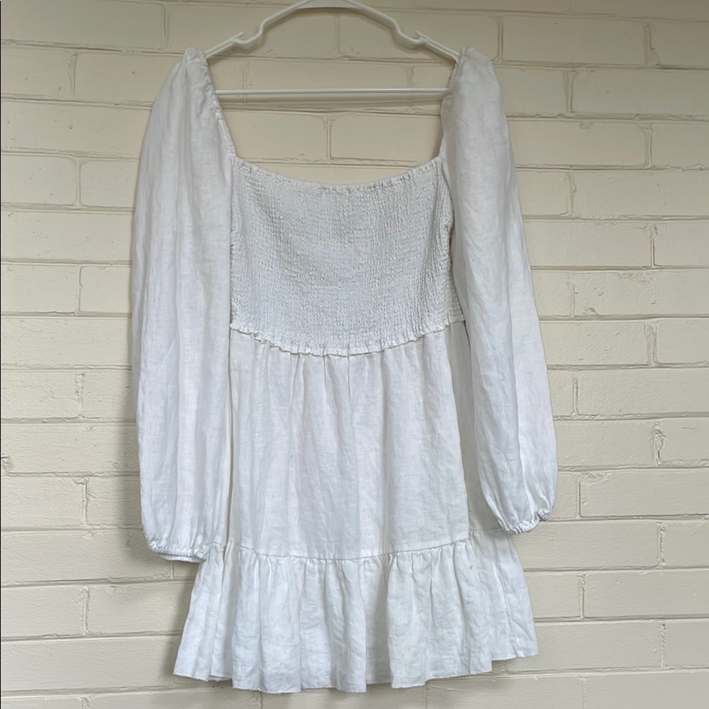 Aritzia Linen Tempest Mini Dress